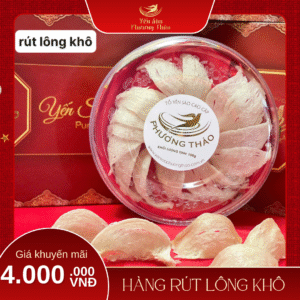 Tổ Yến Sào Cao Cấp Hàng Rút Lông Khô 100G